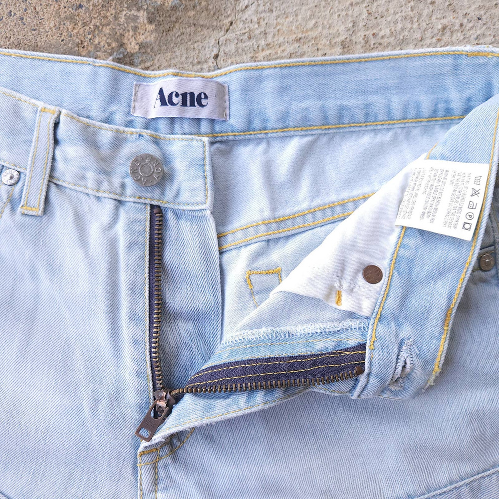 Acne Studios Patchwork Light Wash Straight Leg Je… - image 4